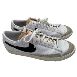 Nike Blazer Low 77 White Black Sneakers 2022 Size 15